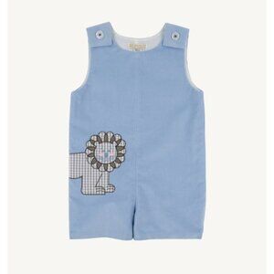 The Beaufort Bonnet Company Jack Keene Romper Boys 12-18 Months Blue Lion Cordur